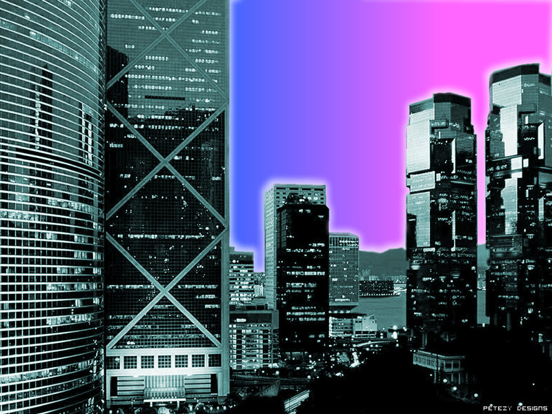 Hong Kong skyline at dusk