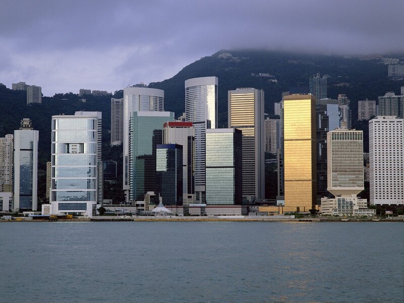 Hong Kong skyline at dusk