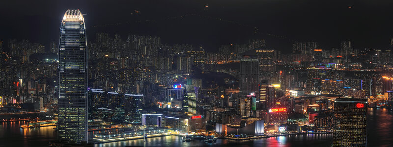 Hong Kong skyline at night