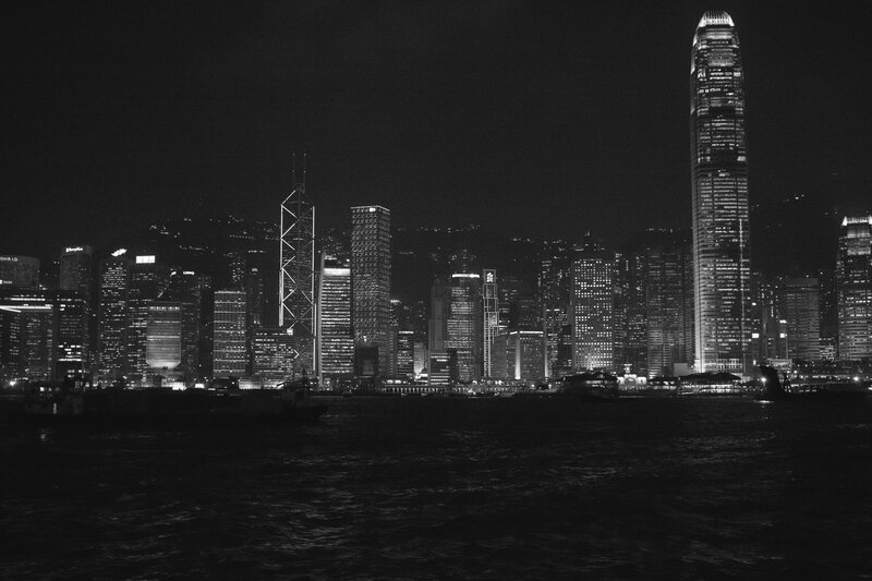 Hong Kong skyline at night