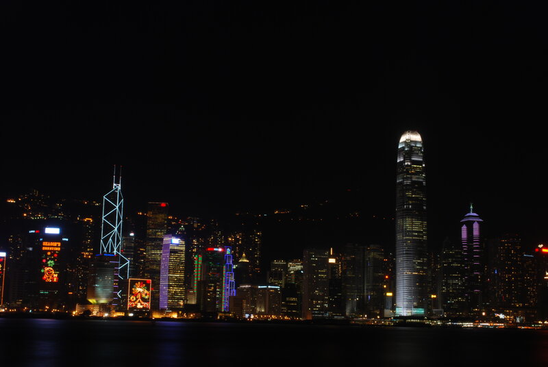Hong Kong skyline at night