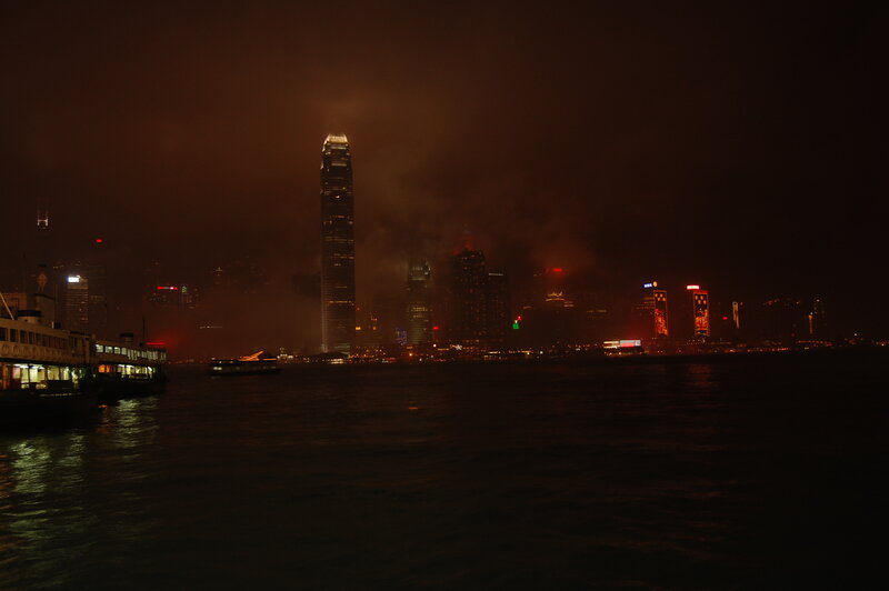 Hong Kong skyline at night