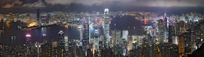 Hong Kong skyline at night