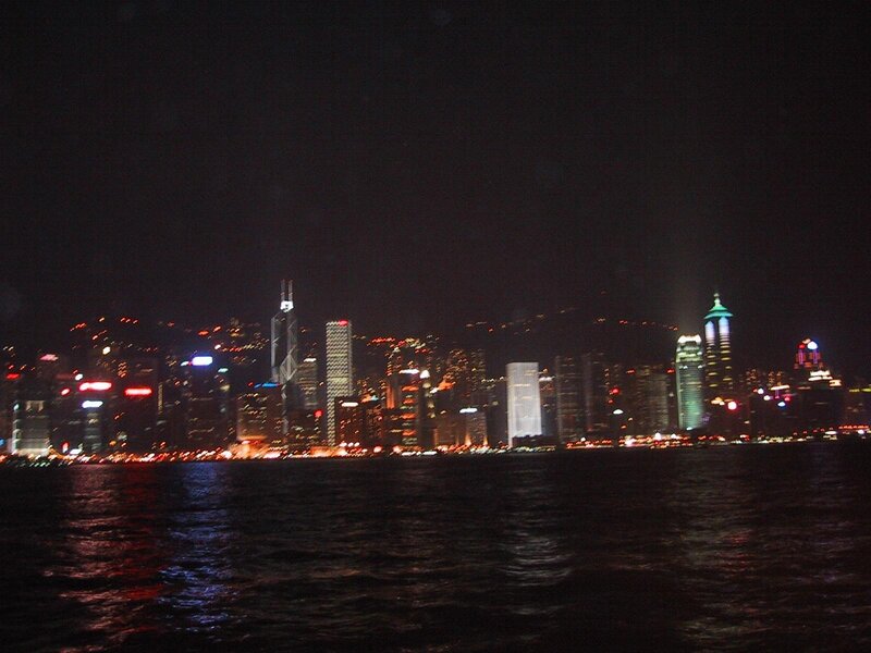 Hong Kong skyline at night