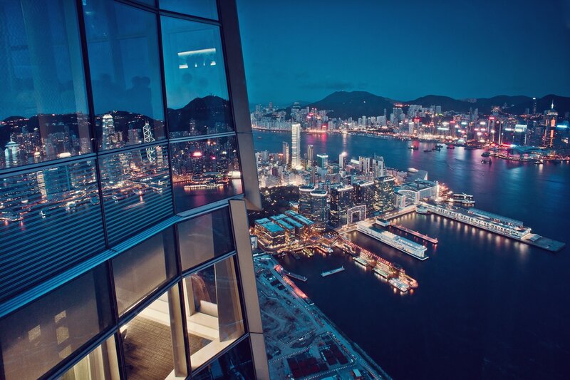 Hong Kong skyline at night
