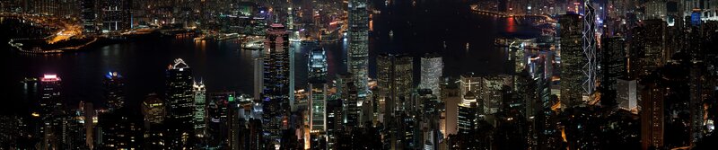 Hong Kong skyline at night