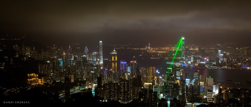 Hong Kong skyline at night
