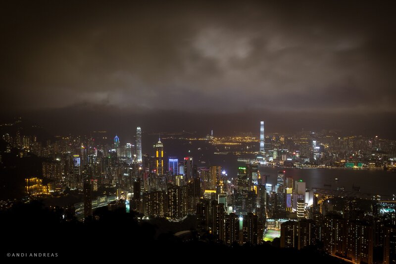 Hong Kong skyline at night