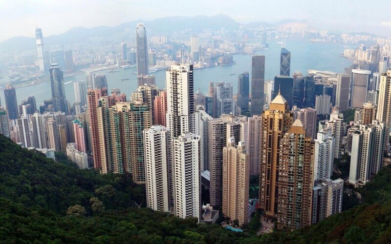 Hong Kong Skyline — Gray