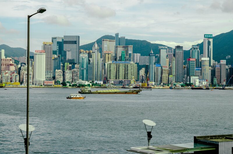 Hong Kong Skyline — Gray, Urban