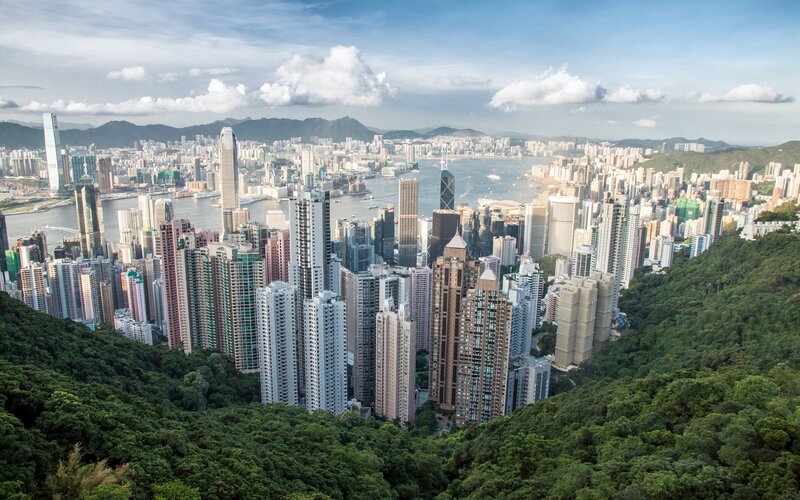 Hong Kong Skyline — Green, Expansive