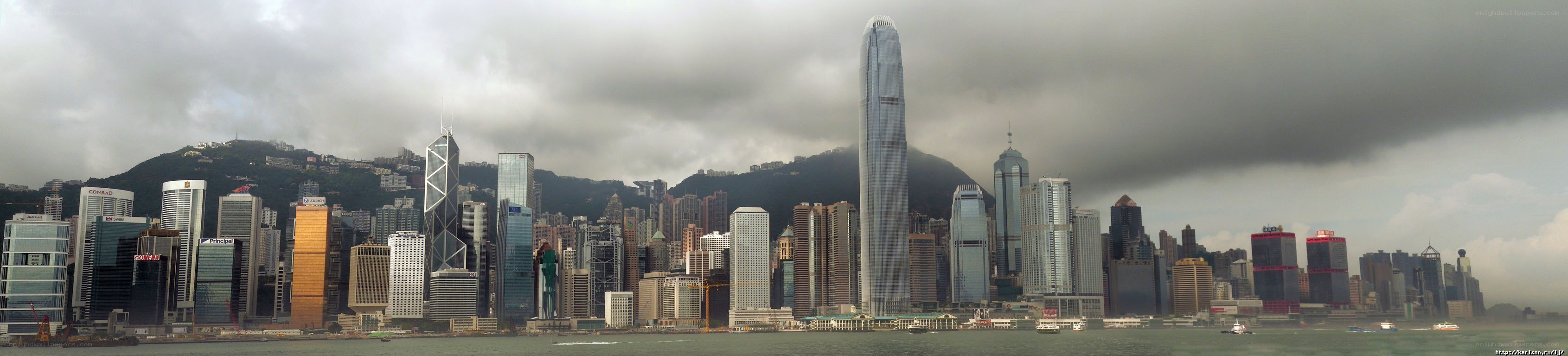 Hong Kong skyline panarama