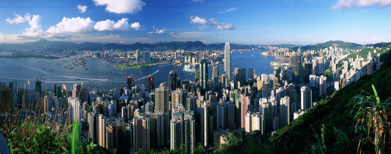 Hong Kong skyline panorama