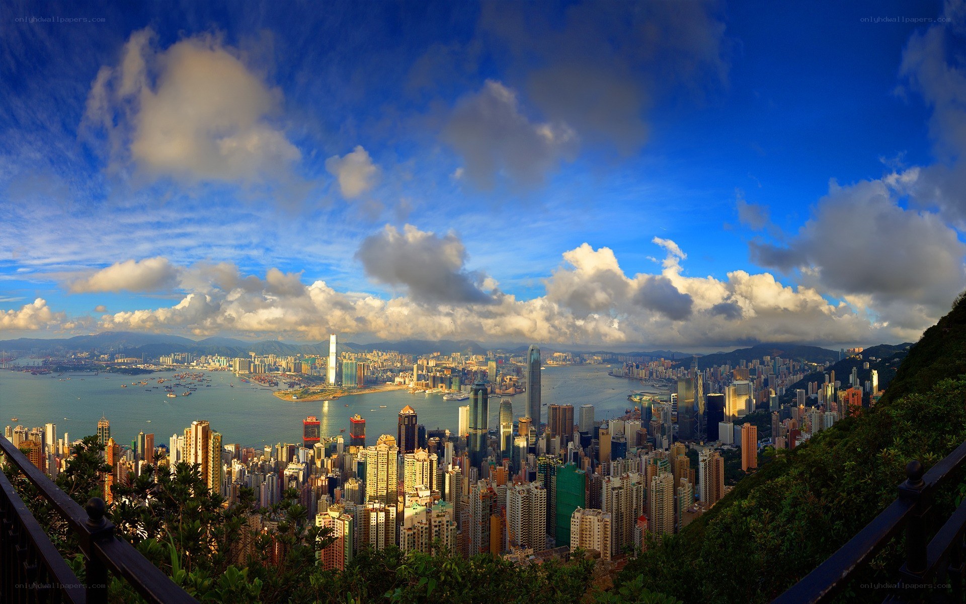 Hong Kong skyline panorama