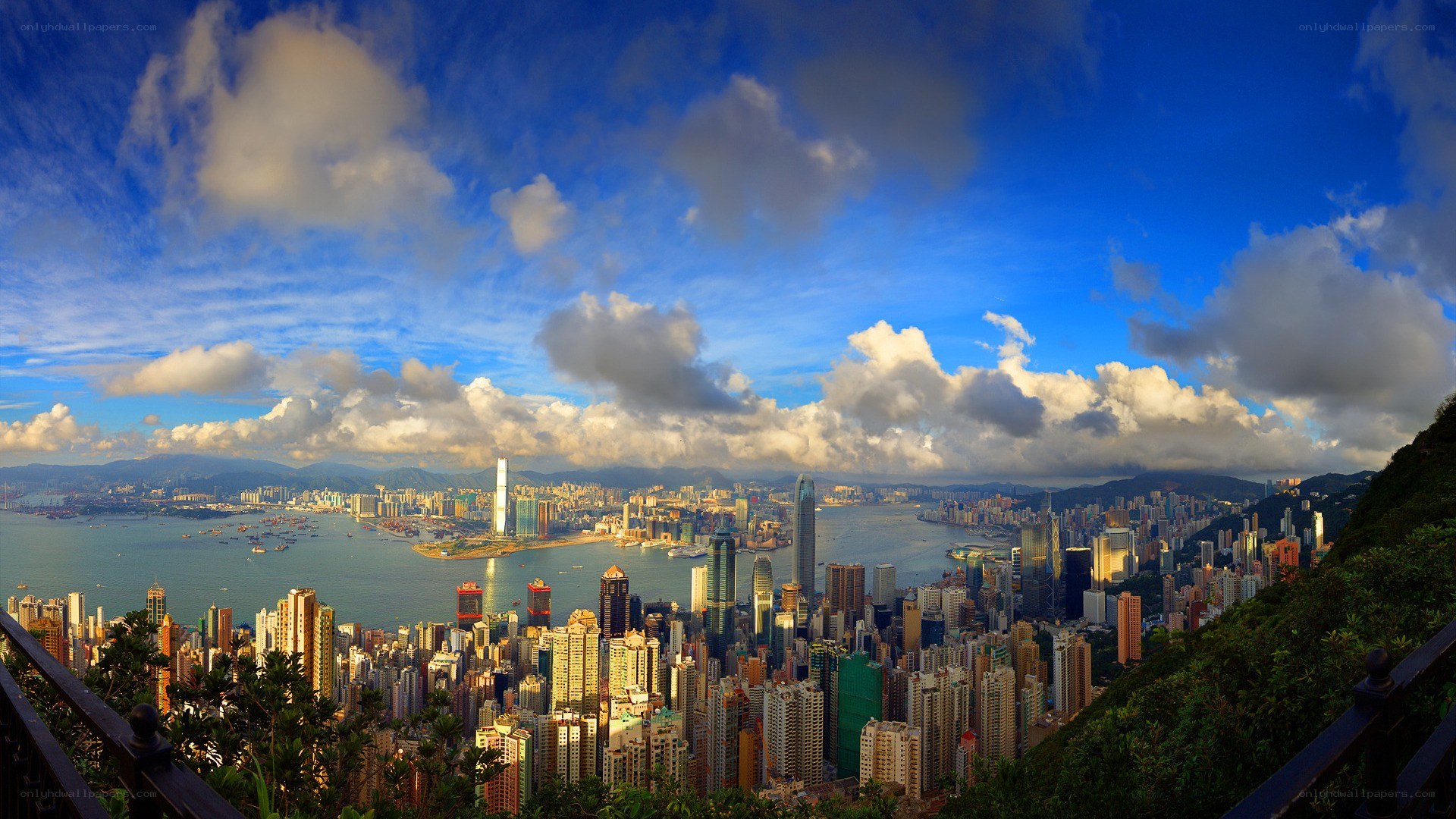 Hong Kong skyline panorama