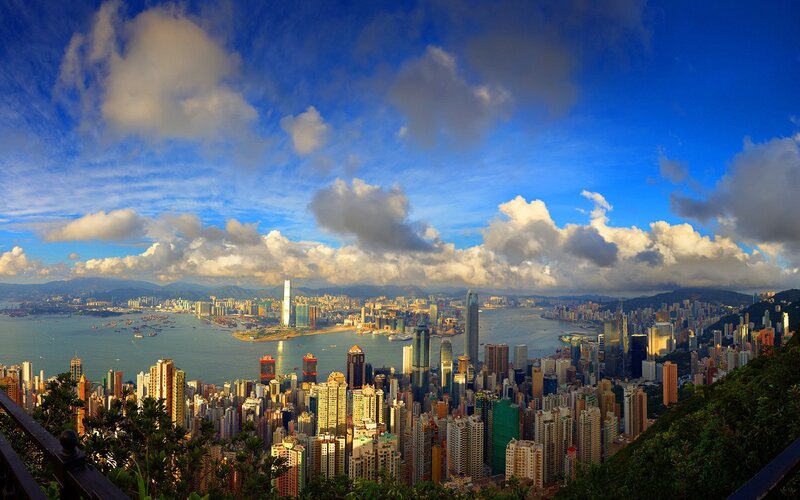 Hong Kong skyline panorama