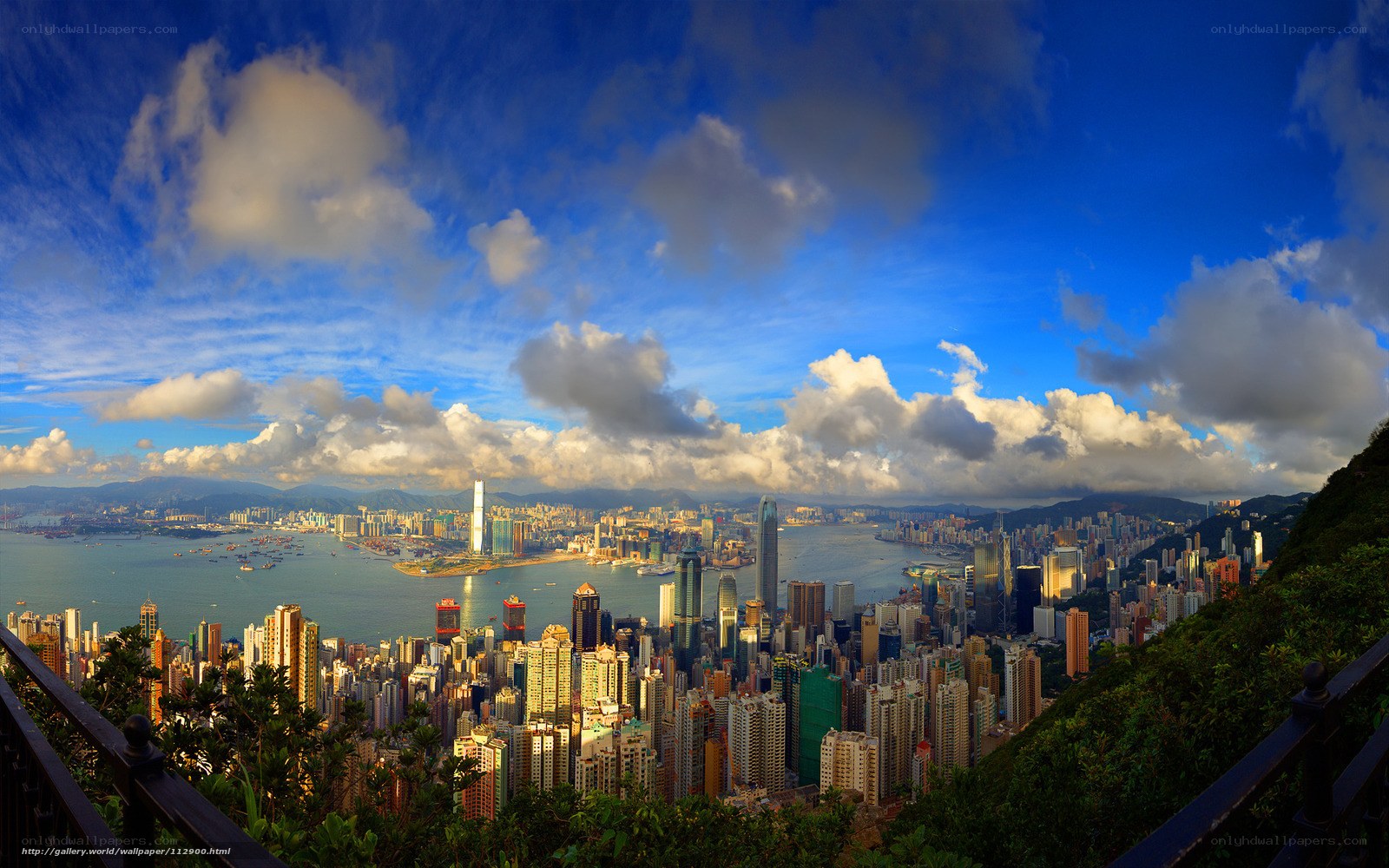 Hong Kong skyline panorama
