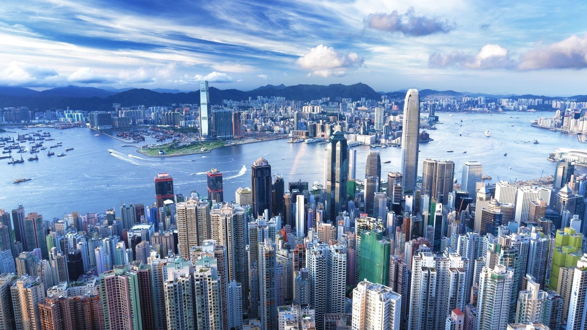 Hong Kong skyline view