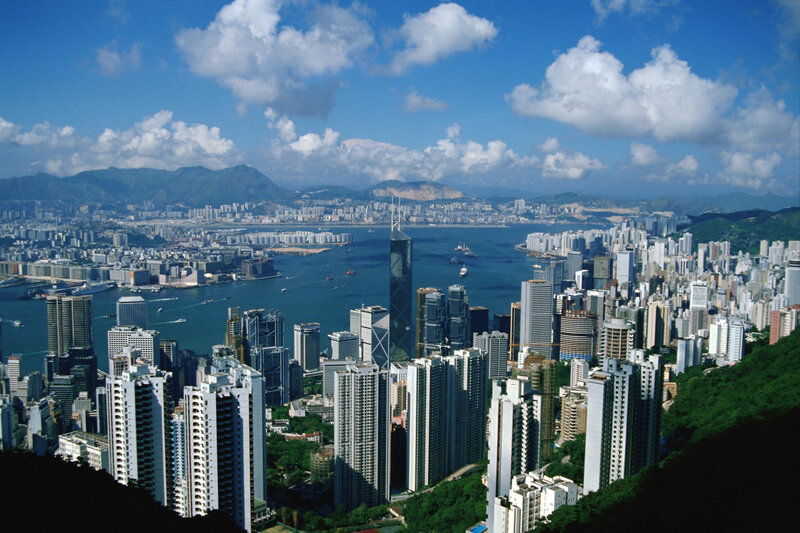 Hong Kong skyline view