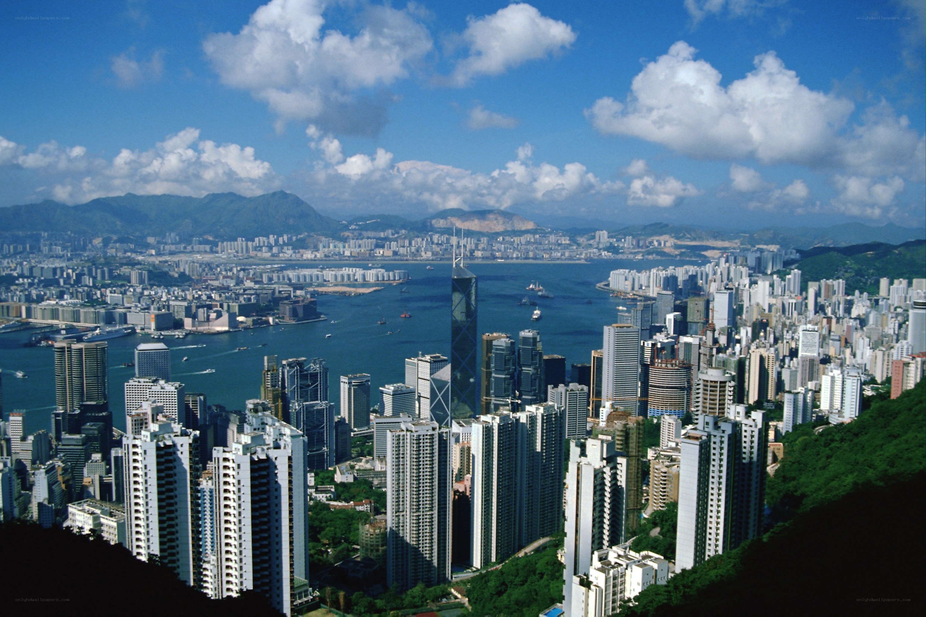 Hong Kong skyline view