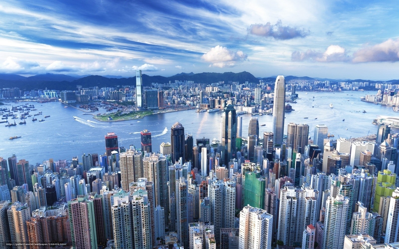 Hong Kong skyline view