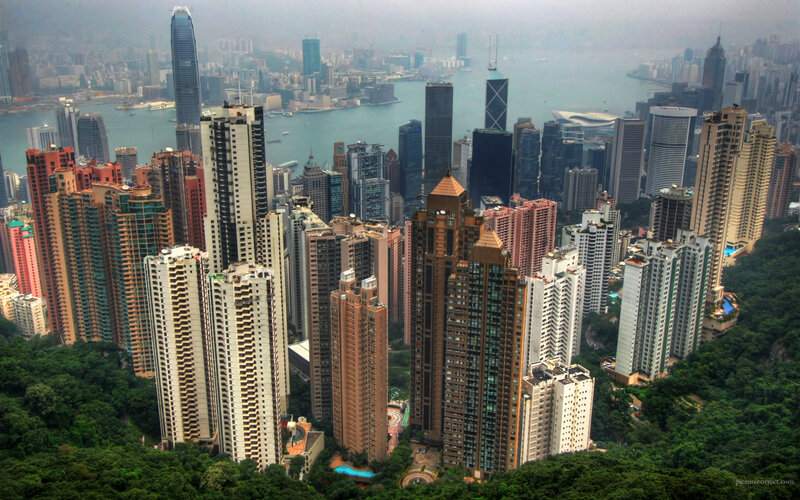 Hong Kong skyline view