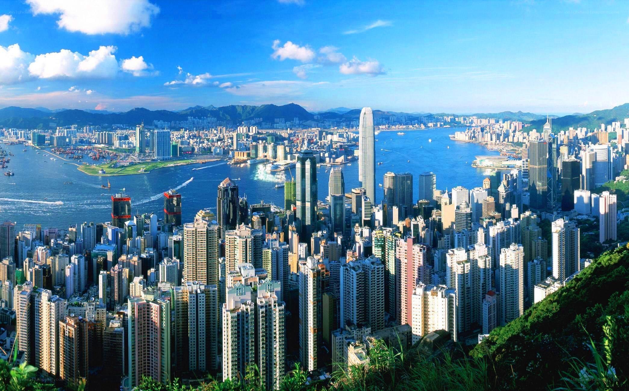 Hong Kong skyline view