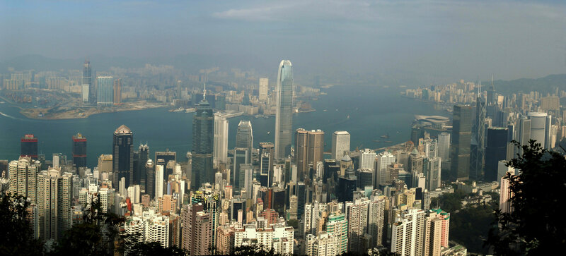 Hong Kong skyline view