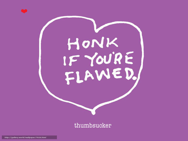 honk if you're flawed