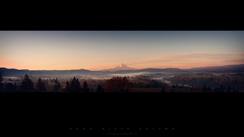 Hood River Autumn Panorama