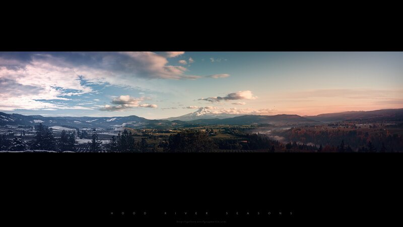 Hood River Seasons Panorama