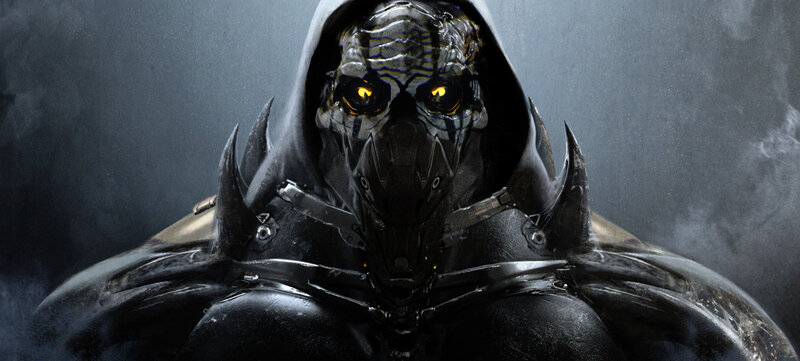 Hooded Alien Warrior — Black