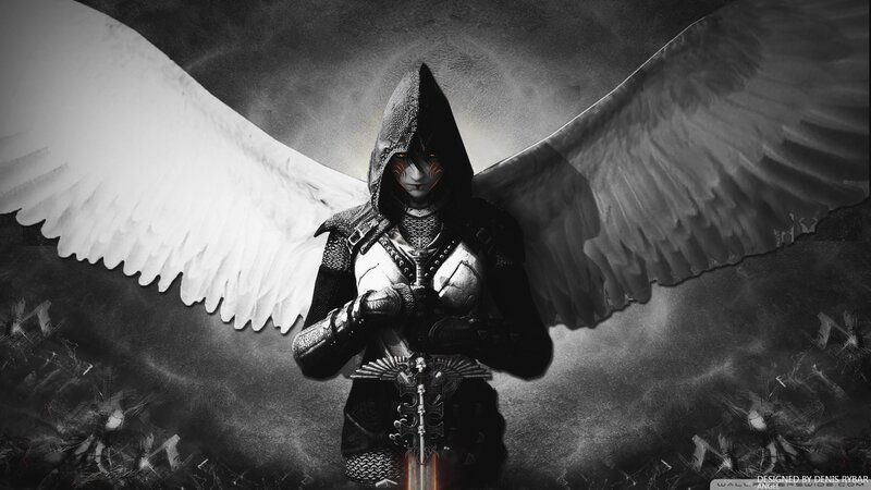 Hooded Angel Warrior