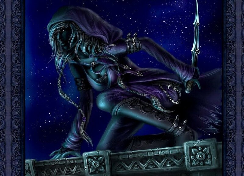 Hooded Archer in Purple