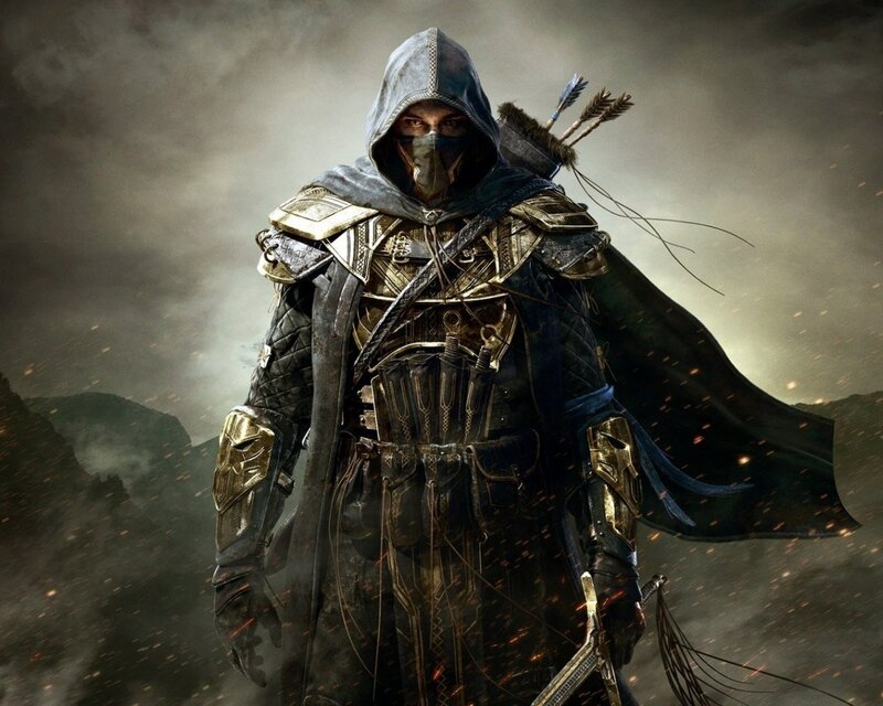 Hooded Archer Warrior — Gray, Dramatic