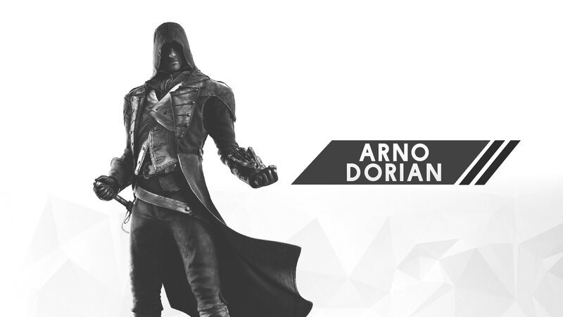 Hooded Assassin Character — Black, Dramatic