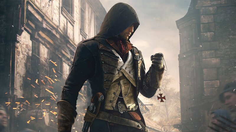 Hooded Assassin Holding Cross