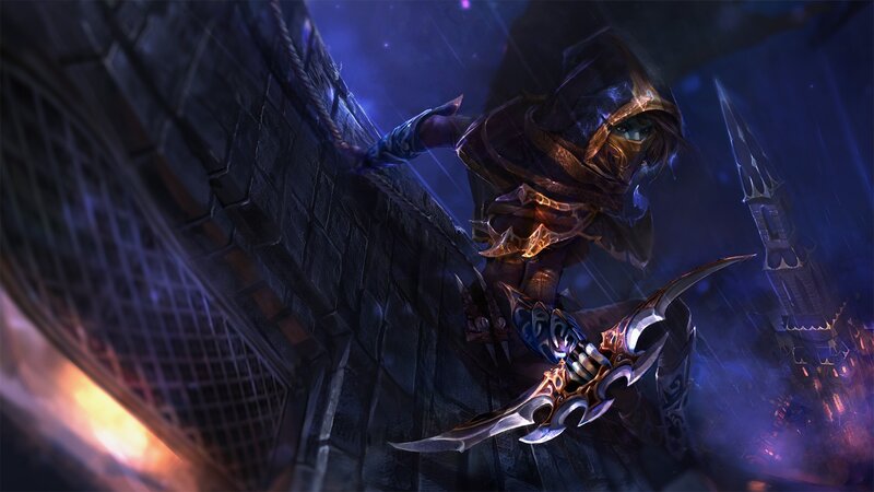Hooded Assassin with Blades