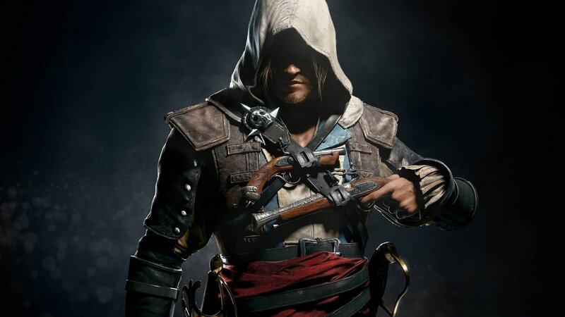 Hooded Assassin with Guns