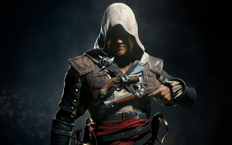 Hooded Assassin with Pistols
