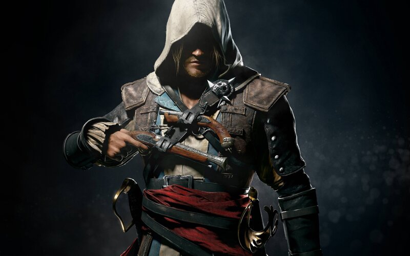 Hooded Assassin with Weapons