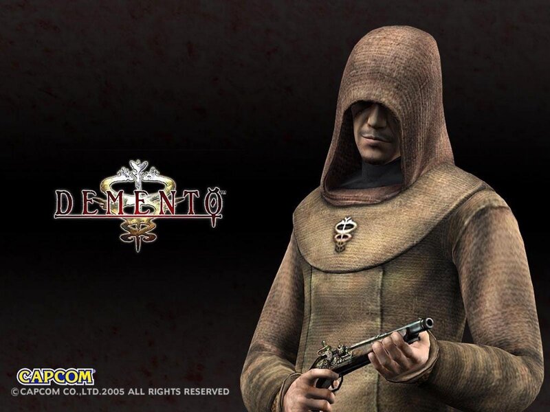 Hooded Character Holding Gun