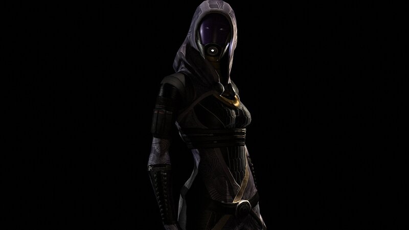 hooded character in dark armor