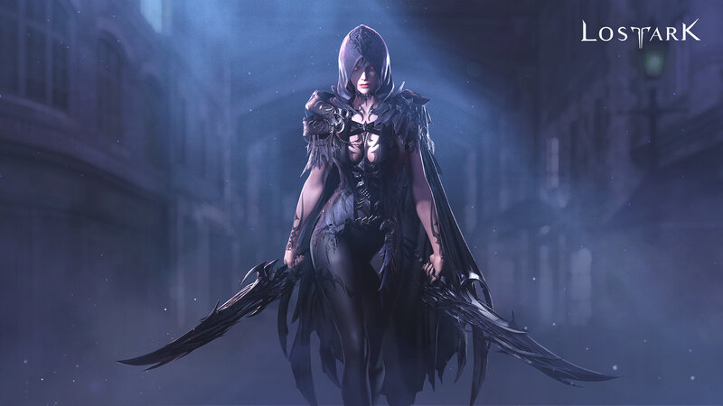 Hooded Female Warrior — Black