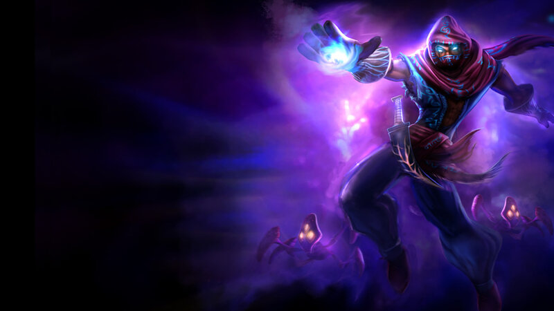 Hooded Figure Casting Spell — Purple, Dramatic, Night