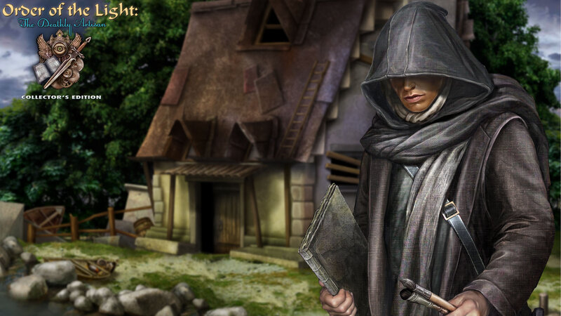 Hooded Figure Holding Book