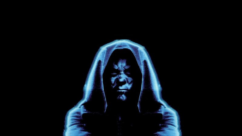 hooded figure hologram