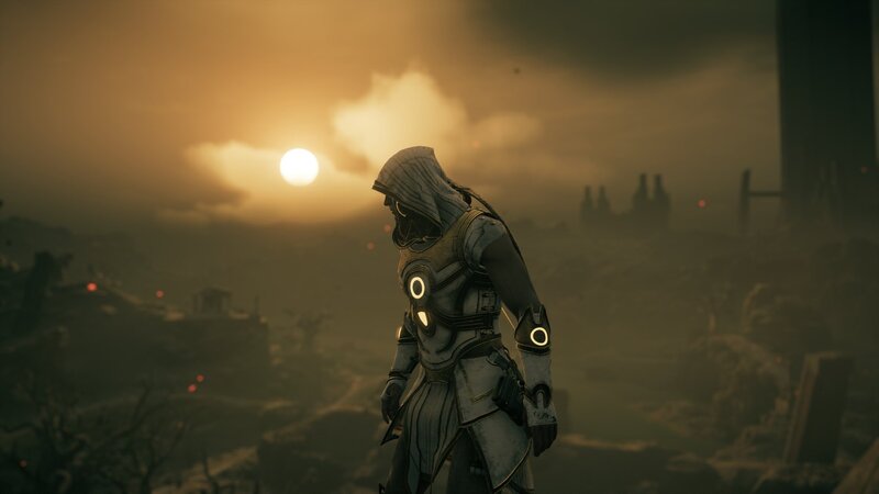 Hooded Figure in Armor — Brown
