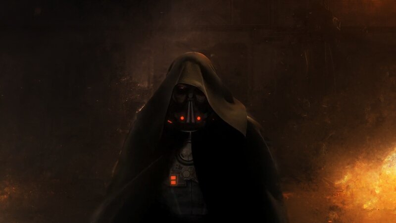 Hooded Figure in Dark Cloak — Black, Dramatic, Ominous
