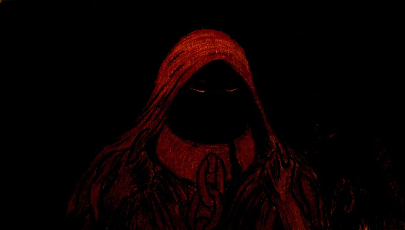 Hooded Figure in Dark